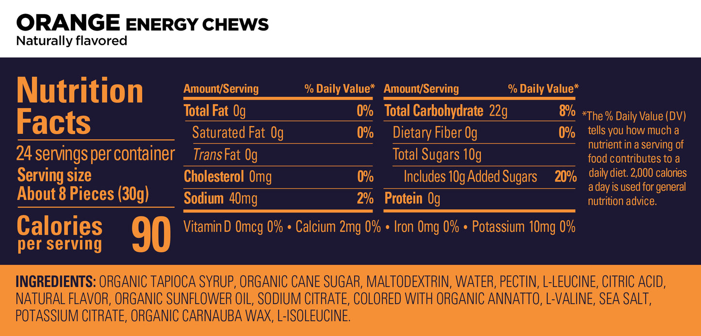 GU Energy Chews Orange