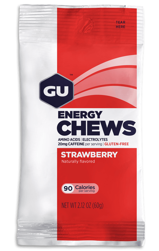 GU Energy Chews Strawberry Caffeine