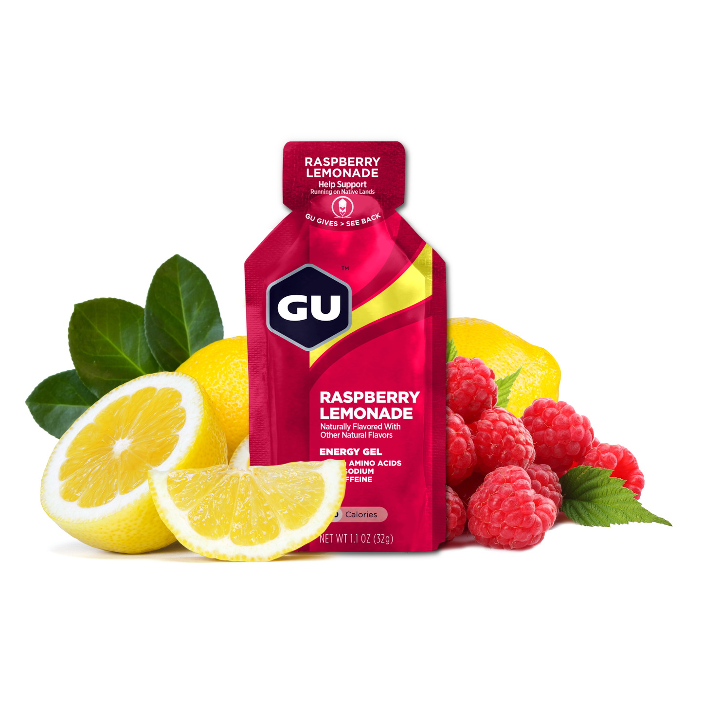 GU Energy Gel Raspberry Lemonade Caffeine