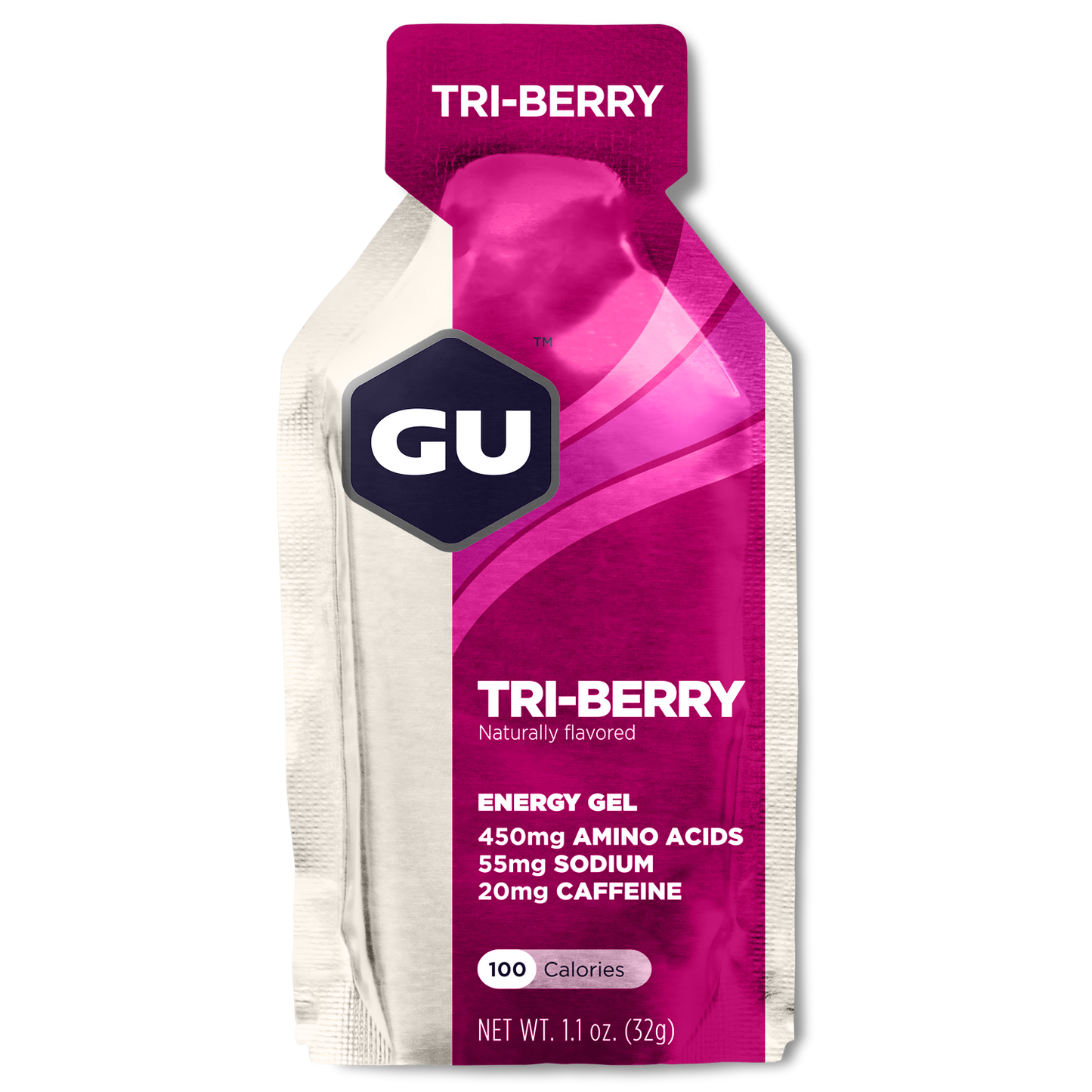 GU Energy Gel Tri-Berry Cafeinne