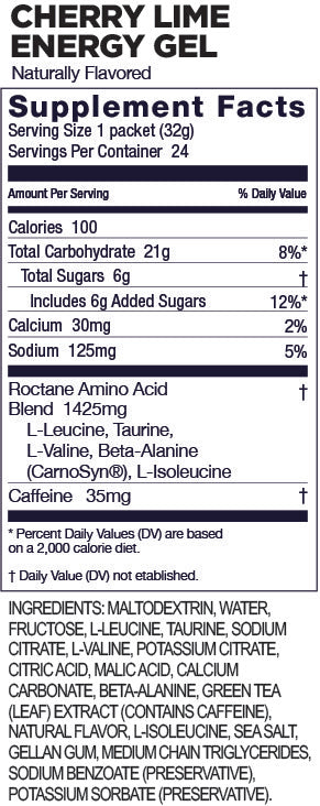 GU Roctane Gel Cherry-Lime Caffeine