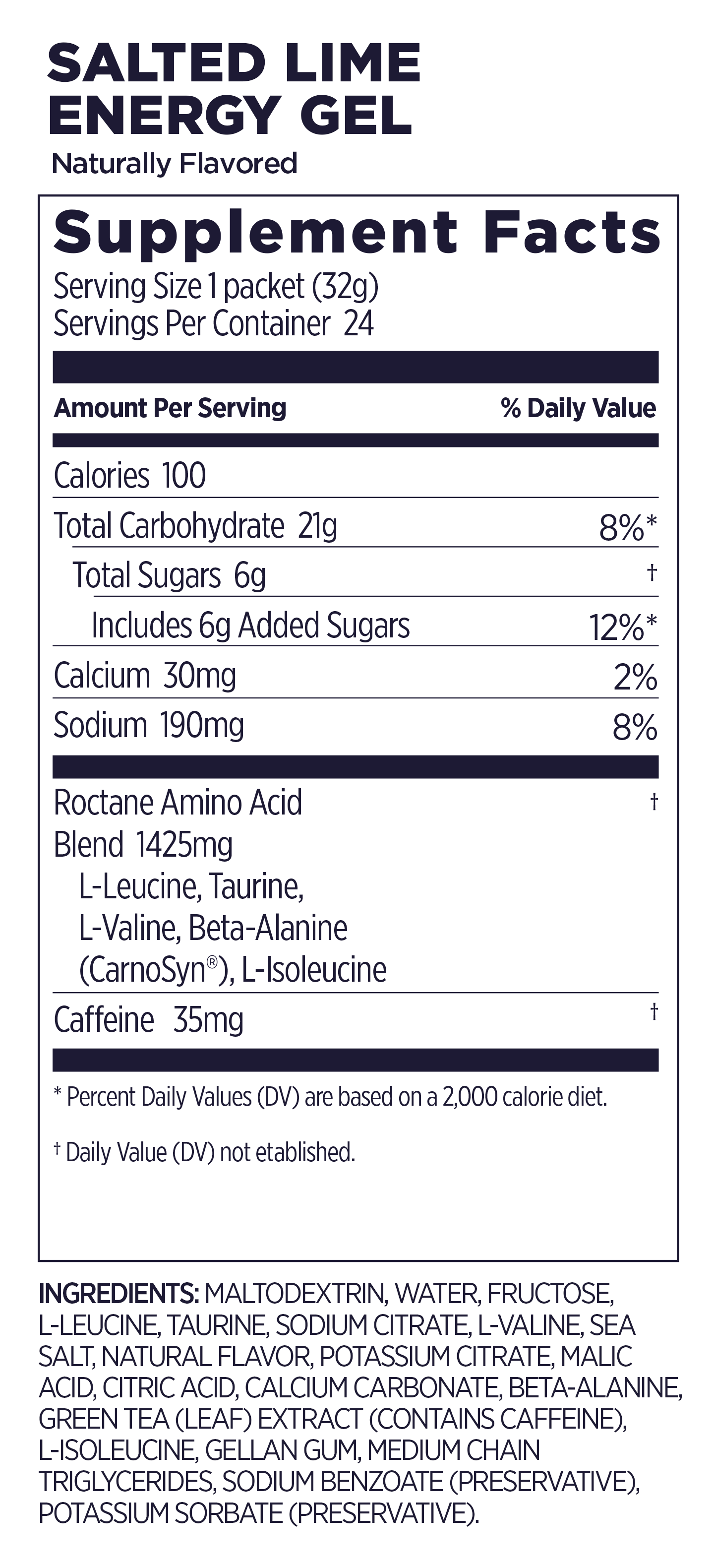 GU Roctane Gel Salted-Lime Caffeine