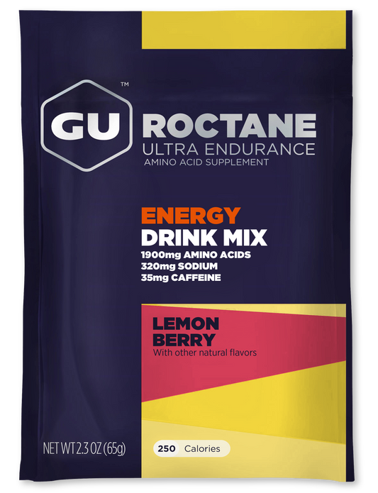 GU Roctane Energy Drink Mix Lemon-Berry Caffeine
