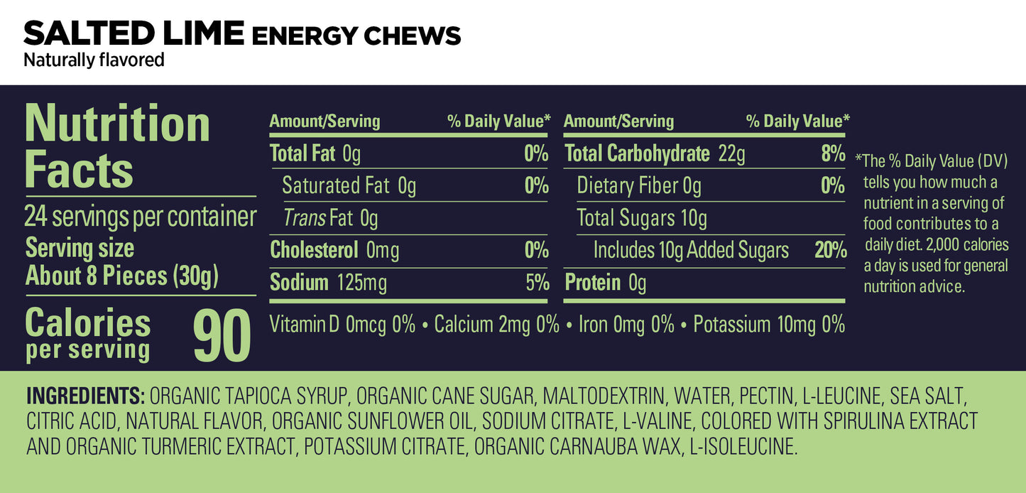 GU Energy Chews Salted Lime