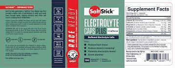 Salt Stick Electrolyte Race Ready Caps Plus Caffeine 4pz